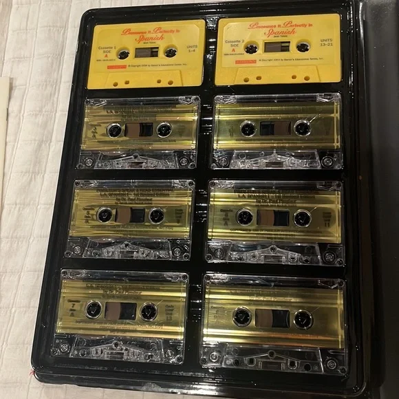 Pumsleur language program Spanish Simon & Schuster audio cassette tapes 30 units